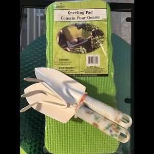 NEW Set of 3 gardening tools & knee pad 10 1/4” L